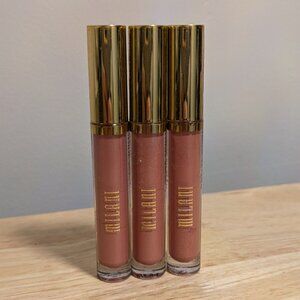 3X Milani Amore Shine Lip Creme, #01 Delight, 2.8ml New/Sealed